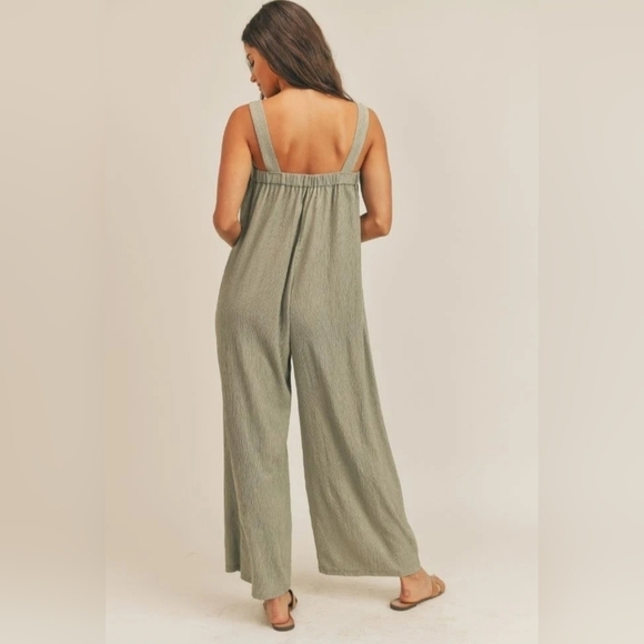 NWT SADIE AND SAGE MEMPHIS WIDE LEG JUMPSUIT SIZE LARGE - Picture 4 of 14